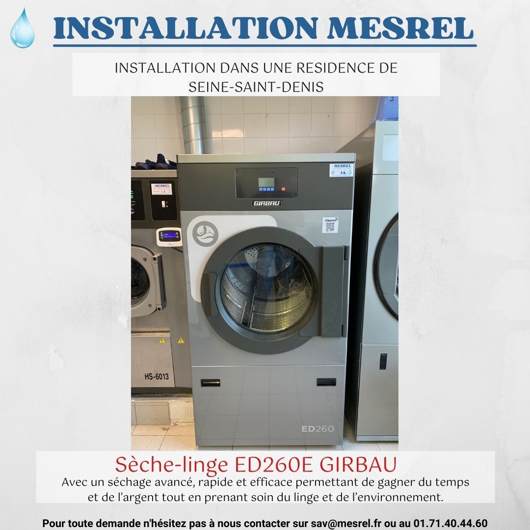 Installation sèche-linge GIRBAU